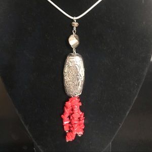 Red Raw Jade Necklace‼️